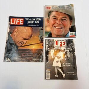 Vintage Life Magazine Lot (3) Classic Moments/Glenn Story/Ronald Regan